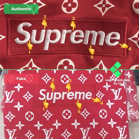 fake vs real supreme lv|real vs fake supreme Lv shirts.